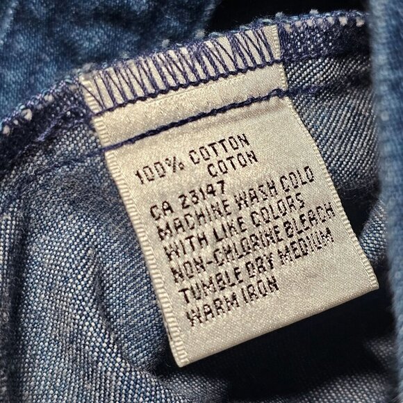 Talbots Vintage Chore Denim Jacket Western Cowgirl Blue Womens Plus Size 16W - Picture 4 of 7